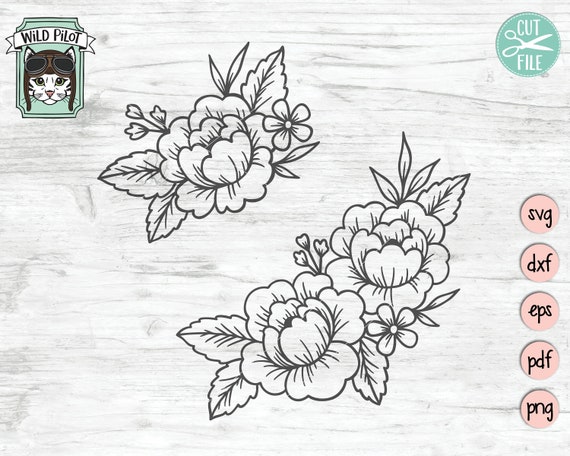 Download Flowers Svg File Floral Svg File Flowers Cut File Flower Etsy