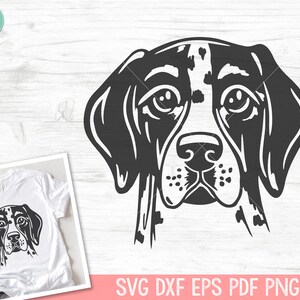 Pointer SVG File, Dog SVG File, Dog Face SVG, Animal Face svg, Cute Dog svg, Animal svg file, Dog Mom svg, Dog Lover svg, Dog Breeds svg