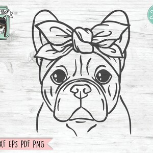 Frenchie SVG file, Dog Bandana SVG, French Bulldog Bandana cut file, Frenchie Bandana svg, Dog cut file, Dog svg file, Frenchie cut file