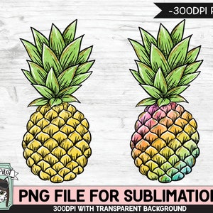 Pineapple SUBLIMATION designs png, Rainbow Pineapple Sublimation png, Summer PNG sublimation file, Vacation, Tropical, Summer Sublimation
