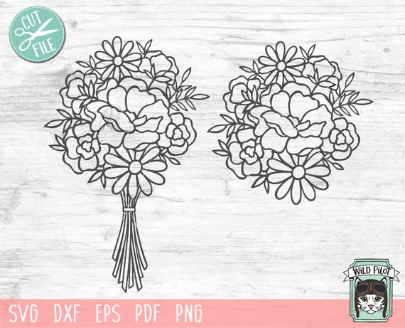 Download Flowers Cut File Bouquet Svg