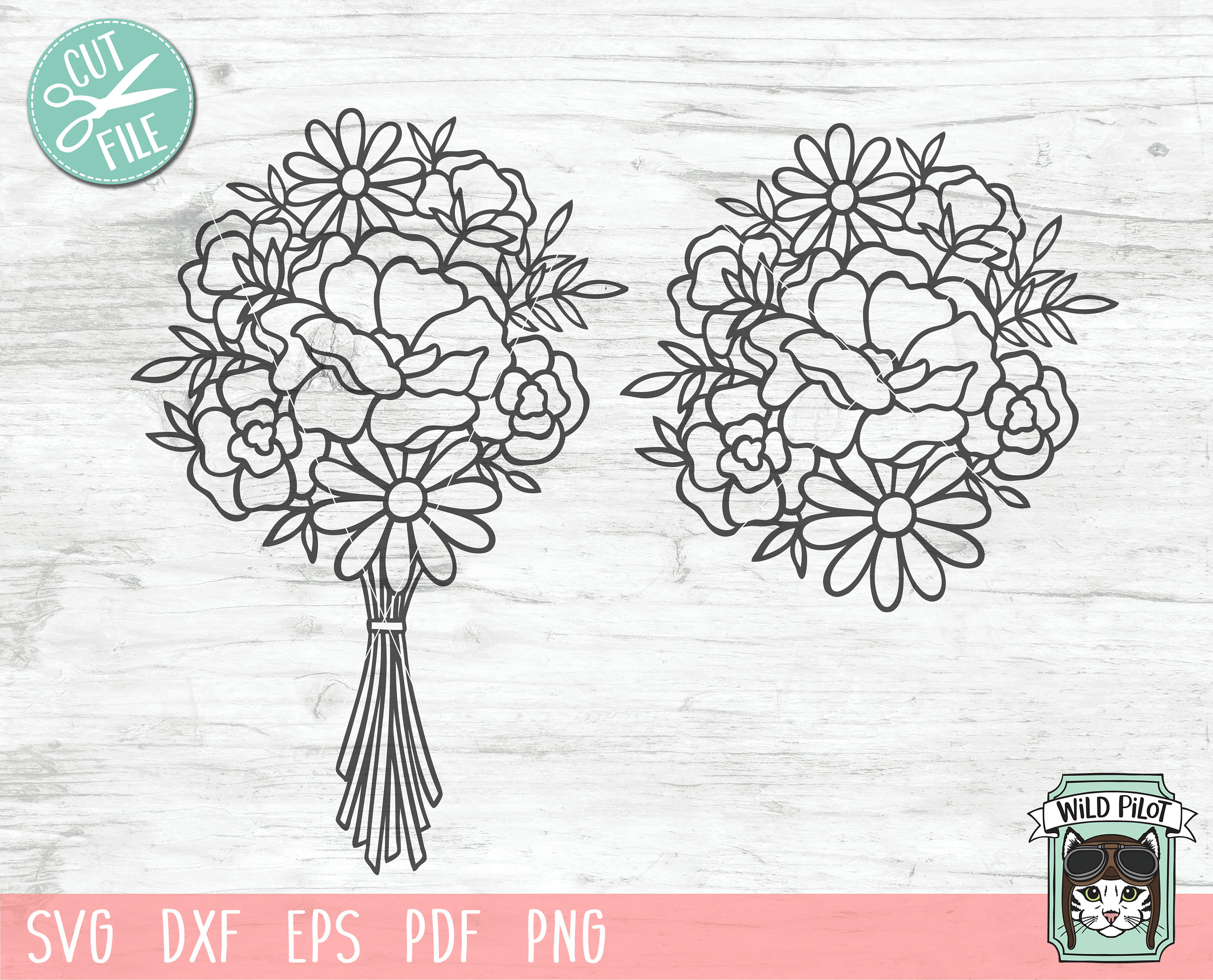 Download Flower SVG files Bouquet SVG cut file Bouquet of Flowers ...