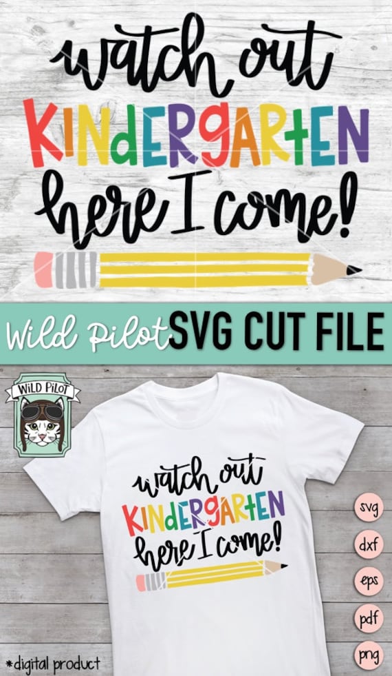 Kindergarten Shirt Svg Cricut Printable Image Kindergarten Boy Svg Design with Aviators Silhouette File Hello I'm Kindergarten Cool Svg