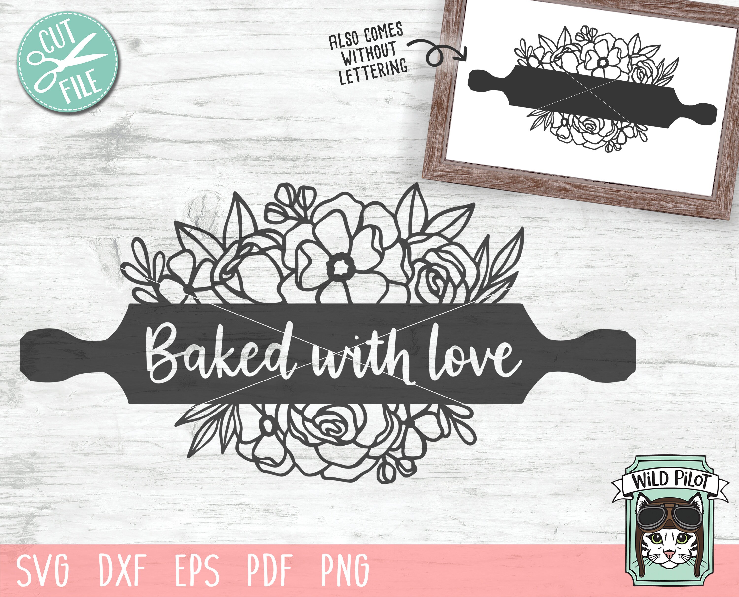 Download Baking SVG Rolling Pin SVG Bakery svg file Baking cut file ...