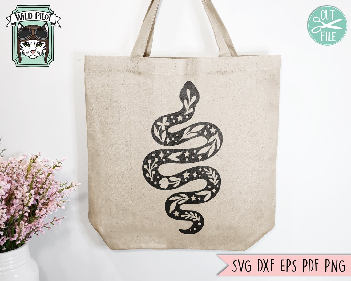 Snake Svg File Snake SVG File, Reptile SVG, Snake PNG, Snake Clipart, Mystical Svg ...