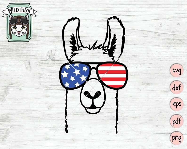 Download July 4th Llama SVG Funny Llama svg Fourth of July llama ...