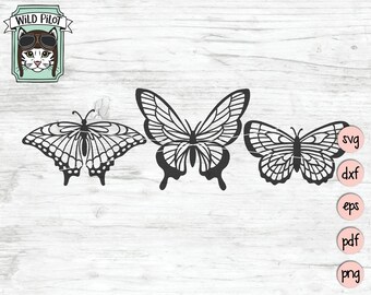 Butterflies SVG File, Butterfly SVG, Butterfly cut file, Butterflies Vector, Butterfly clip art, cut paper