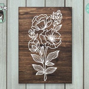 Blomma SVG-filer, Bukett SVG-fil, Blombukett SVG, Blomklippsfiler, Blom Clipart, Blombukett, Blombukett, Bröllopssvg bild 4