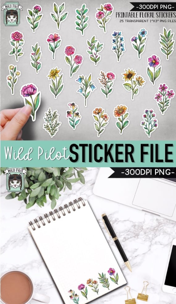10 Feuilles Autocollants Transfert à Frotter Fleurs Et Plantes - Scrapbooking Journal DIY