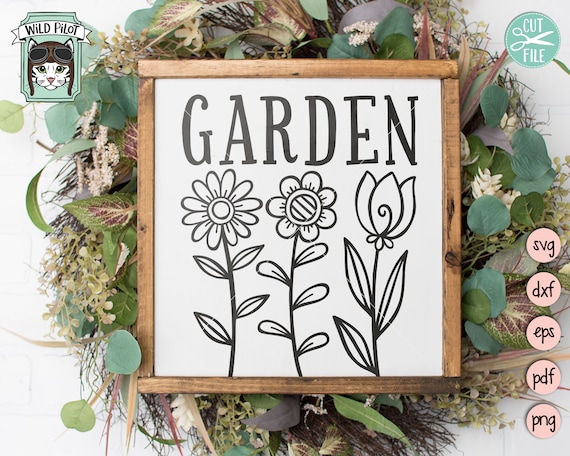 Garden SVG, Gardening SVG, Flower Garden Svg, Gardening Clip Art
