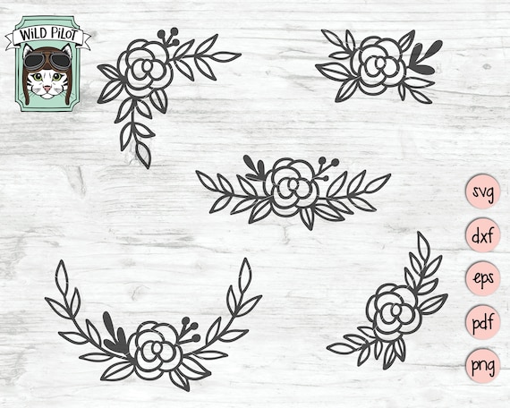 Download Flowers Svg File Flowers Cut File Flower Doodles Flower Etsy
