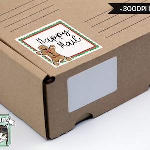 PRINTABLE Christmas Label Sticker Files PNG File, Printable Christmas ...