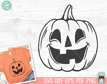 Jack O Lantern SVG File, Pumpkin SVG, Happy Halloween SVG,, Pumpkin Cut File, Halloween Cut File, Halloween Clipart, Halloween Vector