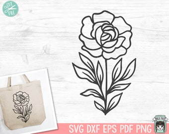Flower SVG Cut Files, Floral SVG Cut File, Rose SVG, Flower png, Floral png, Floral Clipart, Flower Clipart, Flower Vector, Floral Vector