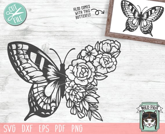 Free Free 306 Butterfly Rose Svg SVG PNG EPS DXF File