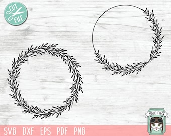 Wreath SVG file, Laurel Wreath svg, Monogram Wreath SVG, Laurel leaf wreath clip art, cut file, laurel Wreath svg, Monogram svg, Laurel svg