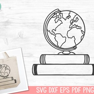 Boeken SVG, SVG lezen, Earth Day Shirt svg, Planet Earth svg, Earth svg, Book Lover SVG, Bibliothecaris svg, Reading png, Teacher Shirt svg