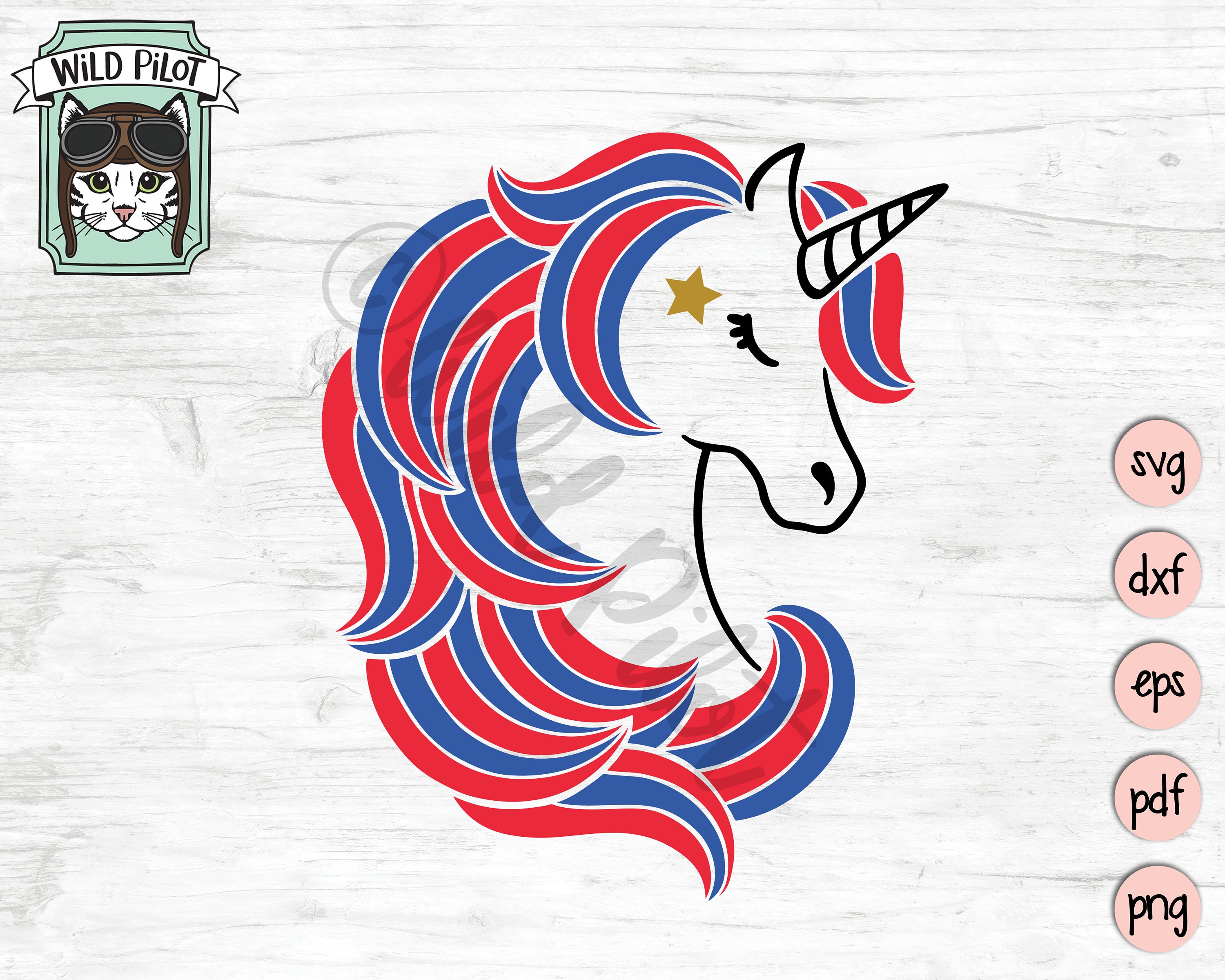 Download July 4th Unicorn Svg American Unicorn Svg Fourth Of July Etsy