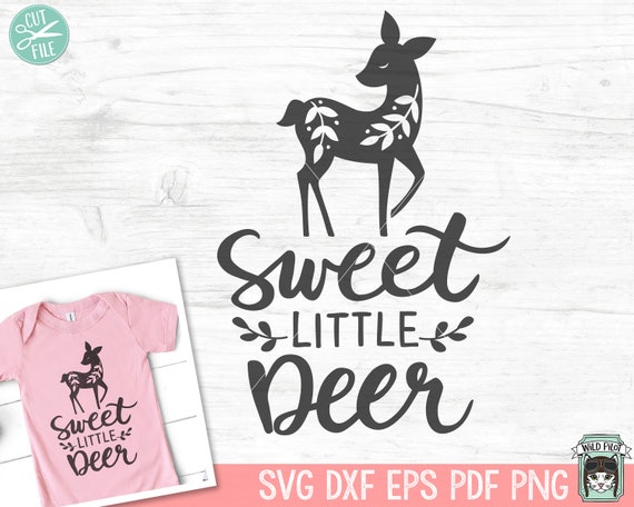 Sweet Little Deer SVG Deer Nursery SVG Cute Deer SVG Deer | Etsy
