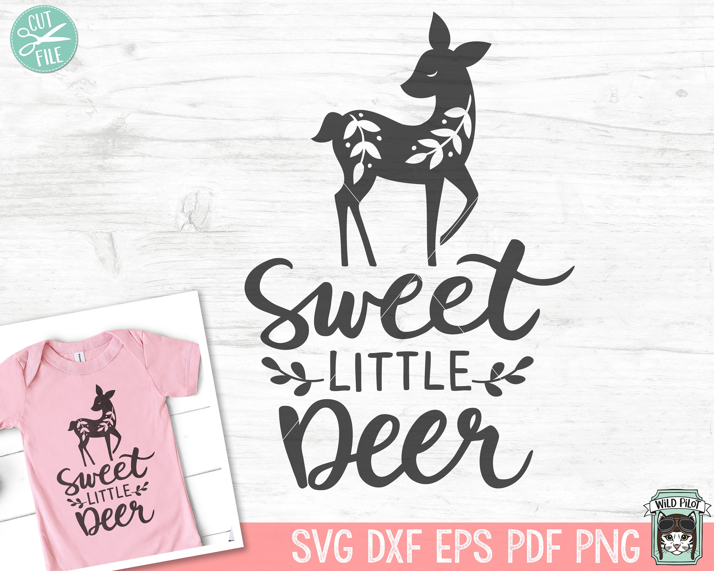 Sweet Little Deer SVG Deer Nursery SVG Cute Deer SVG Deer | Etsy