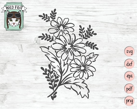 Download Flowers Cut File Floral Svg