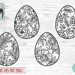 Easter Eggs SVG Cut File, Easter Eggs PNG, Happy Easter SVG, Spring svg, Easter egg Clipart, Easter Shirt svg, Spring Cut File