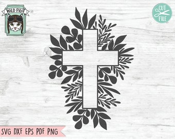 Cross SVG Cut File, Religious SVG Cut File, Easter SVG Cut File, Cross Clipart, Faith svg Cut File, Christian svg Cut File, Catholic svg