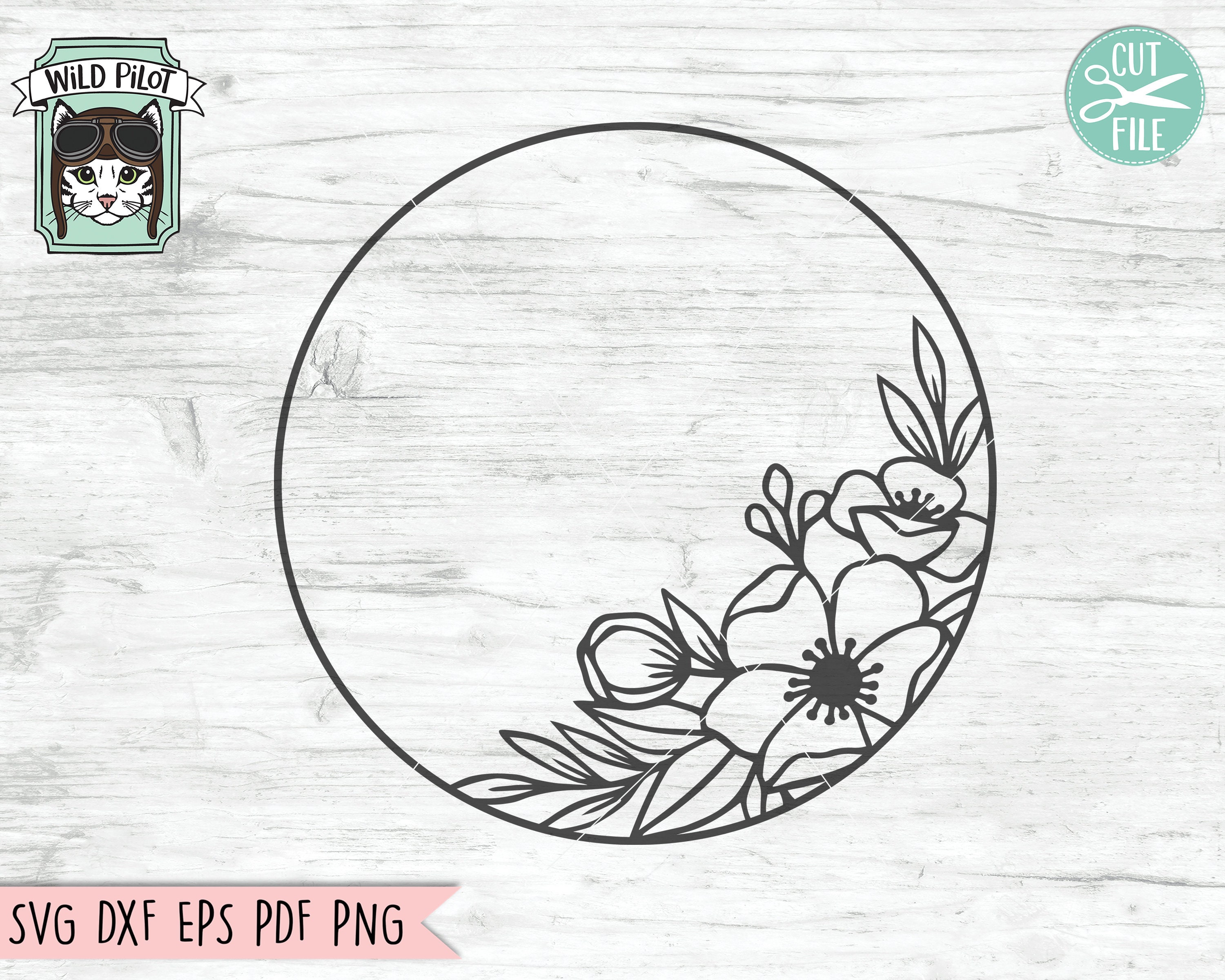 Free Free 266 Round Flower Frame Svg SVG PNG EPS DXF File