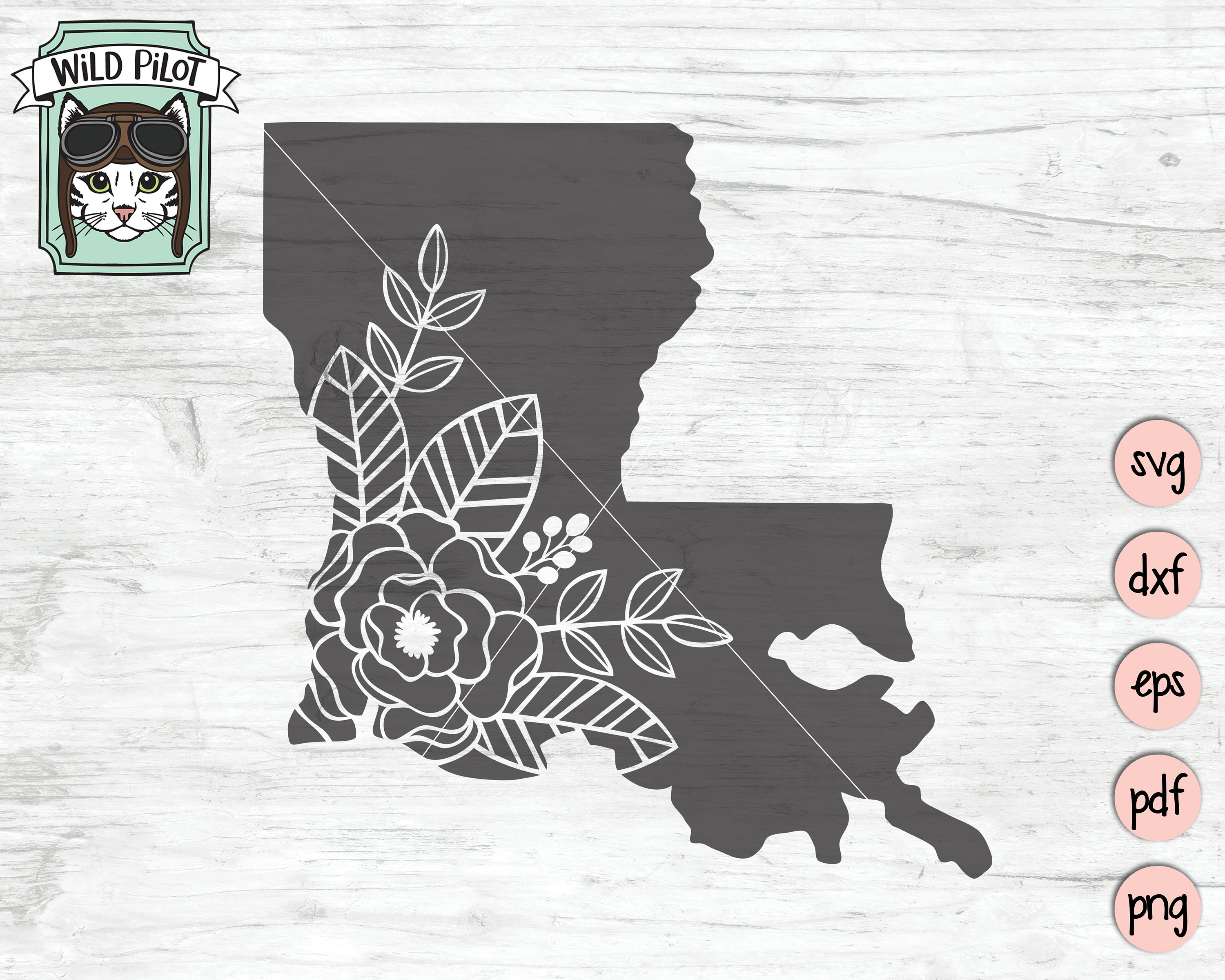 Louisiana svg file Louisiana cut file Lousiana Silhouette Etsy