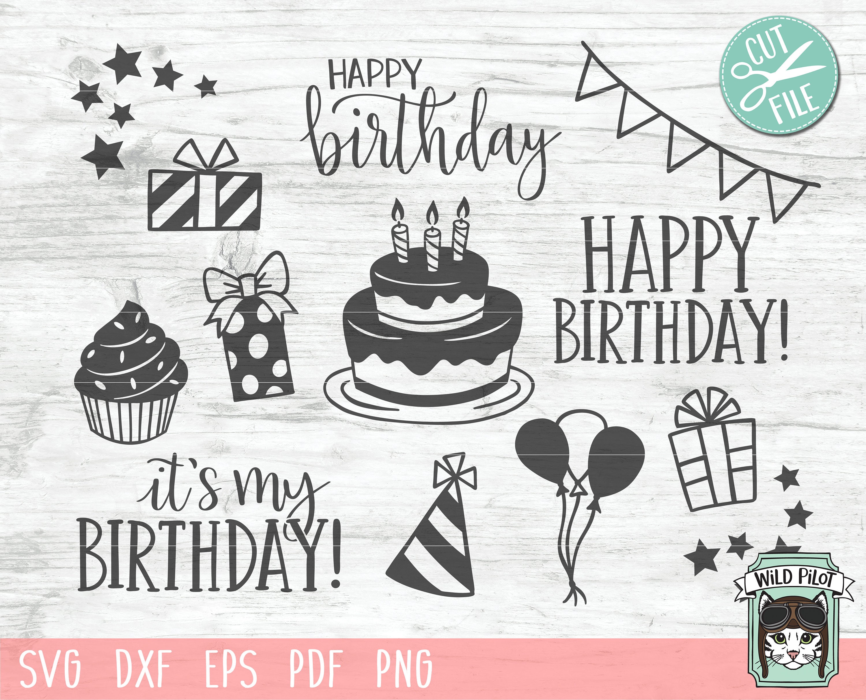 Download Birthday SVG file Birthday cut file Happy Birthday Its My ...