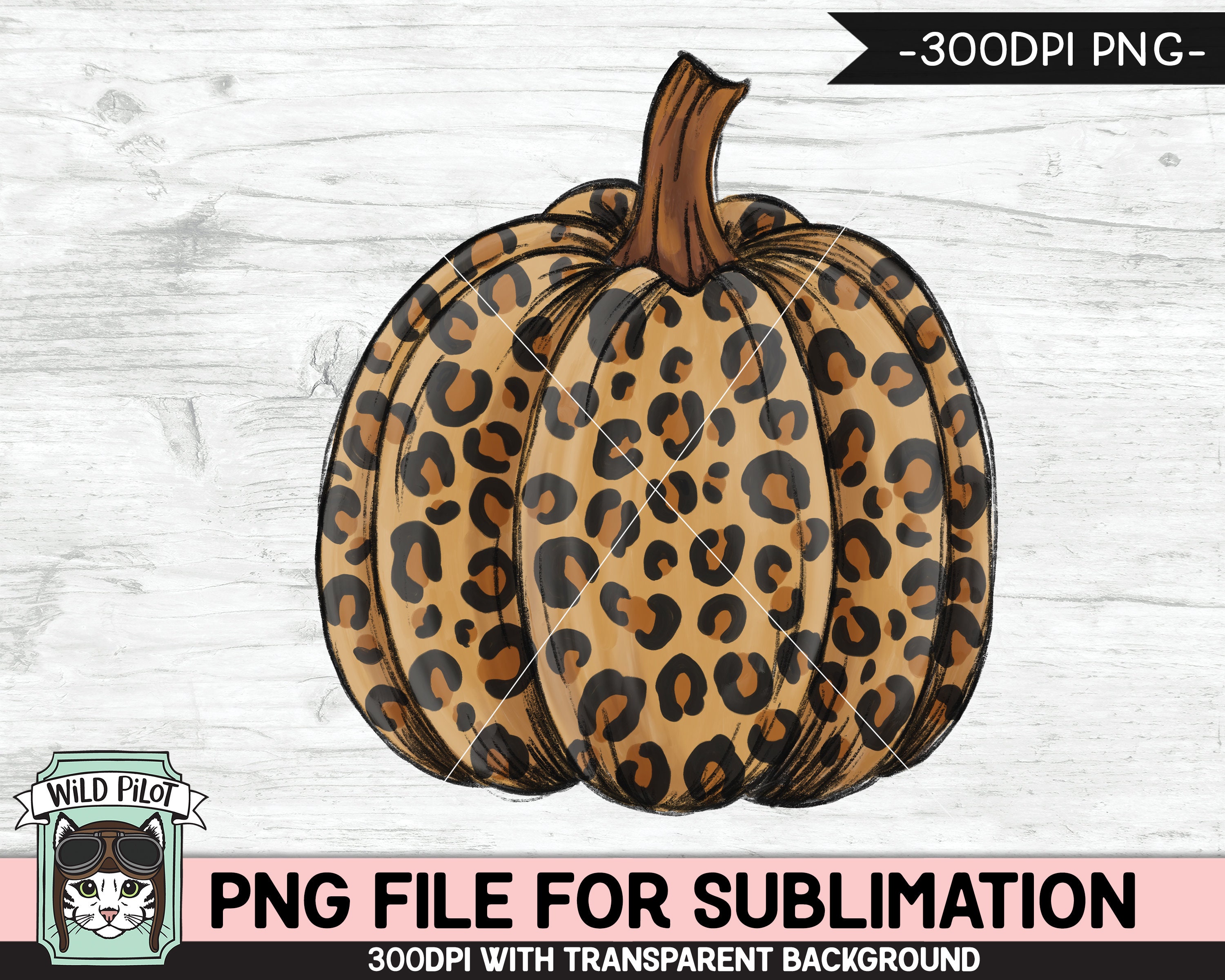 Leopard Pumpkin SUBLIMATION Design PNG, Leopard Pumpkin Png File ...