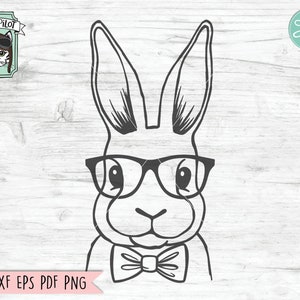 Bunny Glasses SVG, Easter Bunny SVG, Easter Clipart, Easter PNG, Happy Easter svg, Spring svg, Easter Bunny svg, Animal Face, Easter Shirt