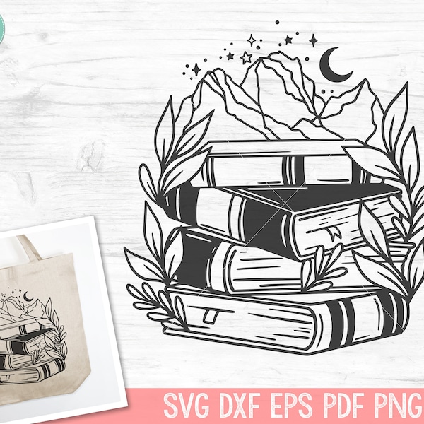 Book SVG, Reading SVG, Book Lover SVG, Librarian svg, Book Plant svg, Mystical svg, Reading png, Teacher Shirt svg, Read svg, Bookish svg