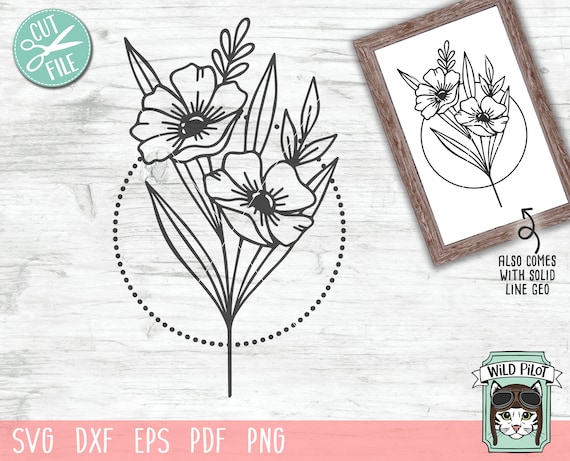 Flower Bouquet Svg File Flower Svg Floral Svg Geometric Etsy Flower Bouquet Svg File Flower Svg Floral Svg Geometric Etsy
