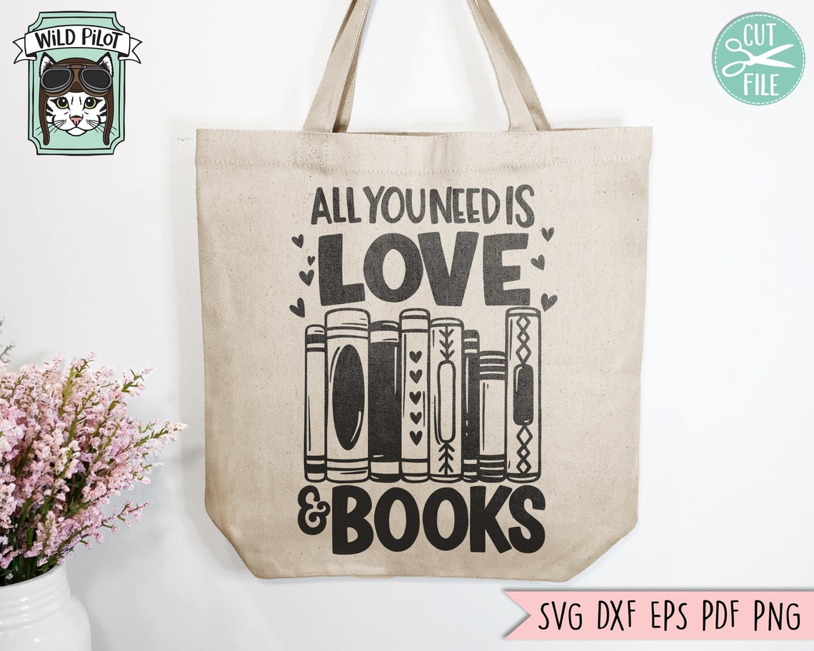 Book Lover SVG Valentines Day Books SVG Reading SVG All You - Etsy