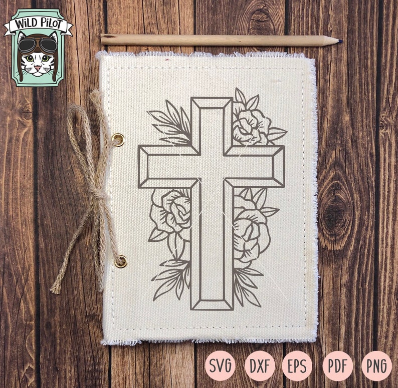 Download Flower Cross SVG Religious svg Floral Cross SVG file Flower | Etsy