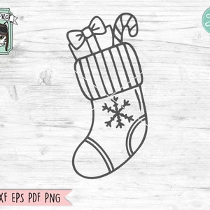 Christmas SVG Cut File, Christmas Stocking SVG, Christmas Clipart, Christmas Cut File, Christmas Stocking Cut File, Christmas Vector