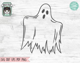 Ghost SVG File, Halloween SVG, Halloween Cut File, Ghost Cut File, Ghost Clipart, Spooky SVG File, Spooky Cut File, Halloween Clipart