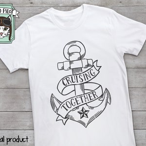 Anchor SVG files, Anchor clipart, Anchor cut file, Cruising Together SVG, Cruise Shirt svg, family cruise cut file, family vacation vector