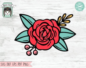 Flower SVG Cut File, Floral SVG Cut File, Flower PNG, Floral png, Floral Border svg, Flower Border svg, Flowers Clipart, Floral Clipart