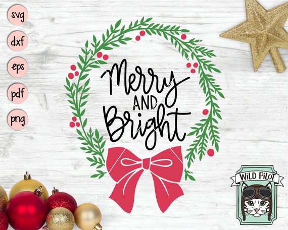 Free Free Merry Christmas Wreath Svg SVG PNG EPS DXF File