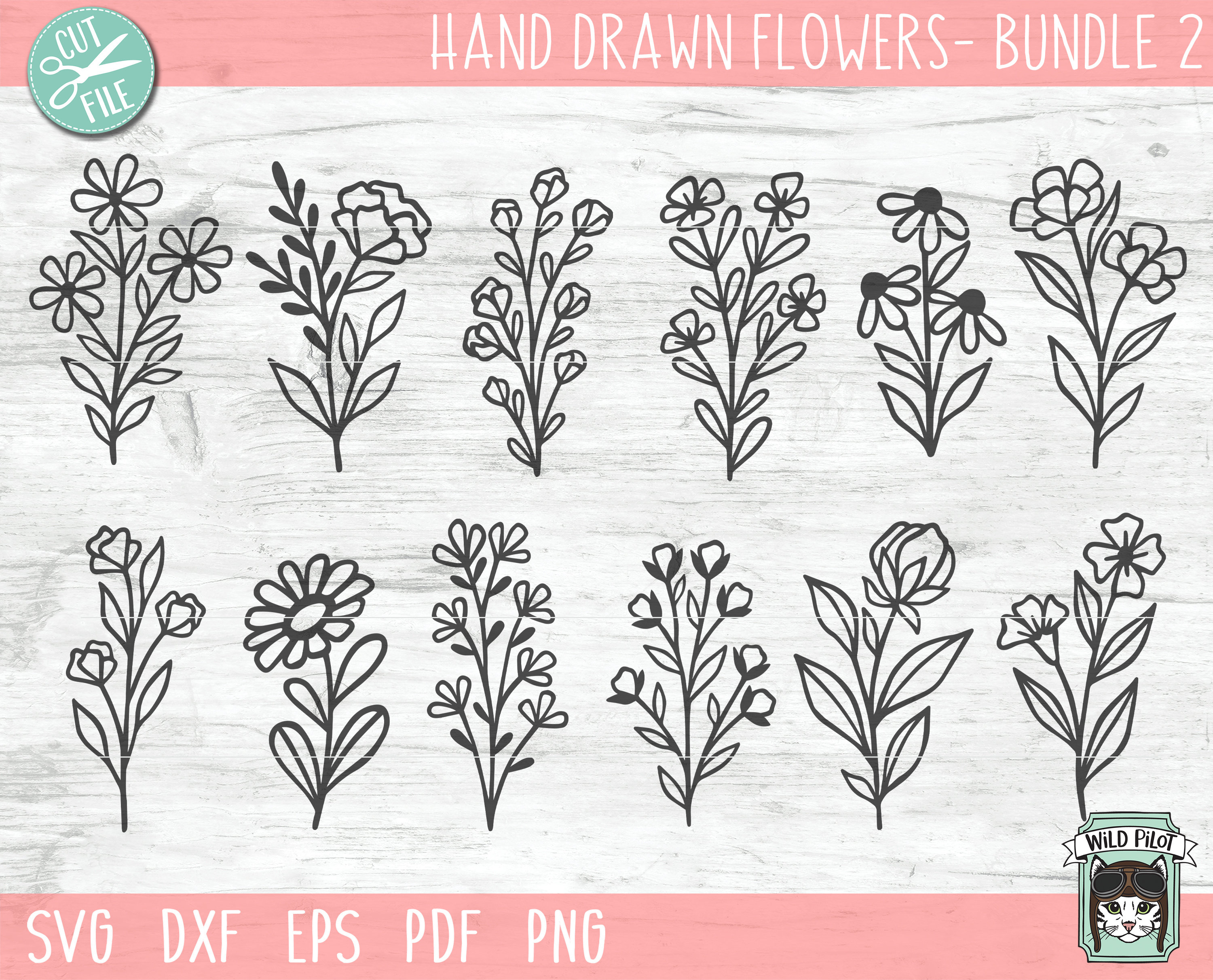 Free Free 196 Flower Bundle Svg SVG PNG EPS DXF File