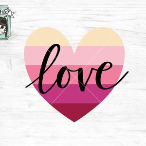 Love SVG file, Heart SVG file, Valentines Day SVG file, Valentines cut file, Love cut file, Striped Heart svg, Love Heart cut file