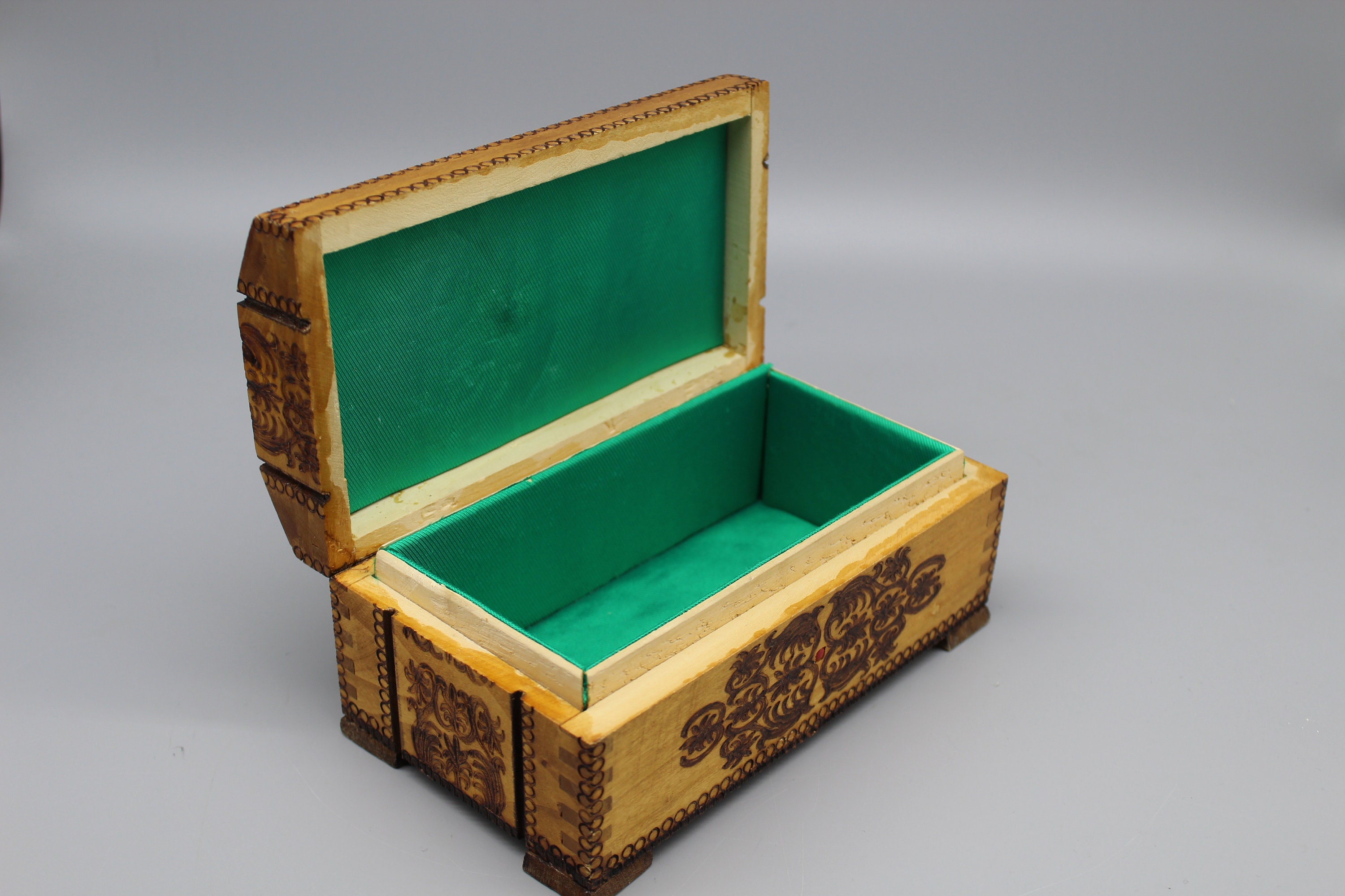 Hand Painted Box Wooden Box Vintage Keepsake Box Wooden Etsy