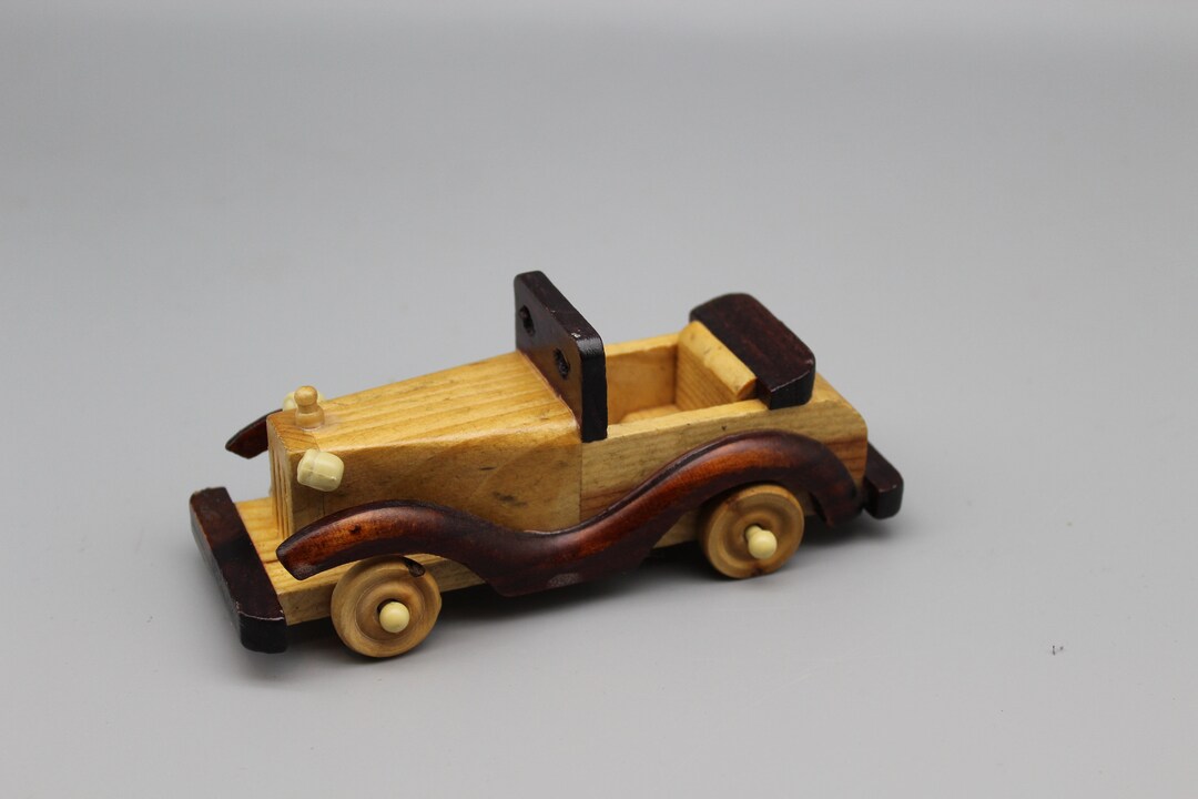 Vintage Wooden Car Toy Retro Automobile Wooden Car Retro - Etsy