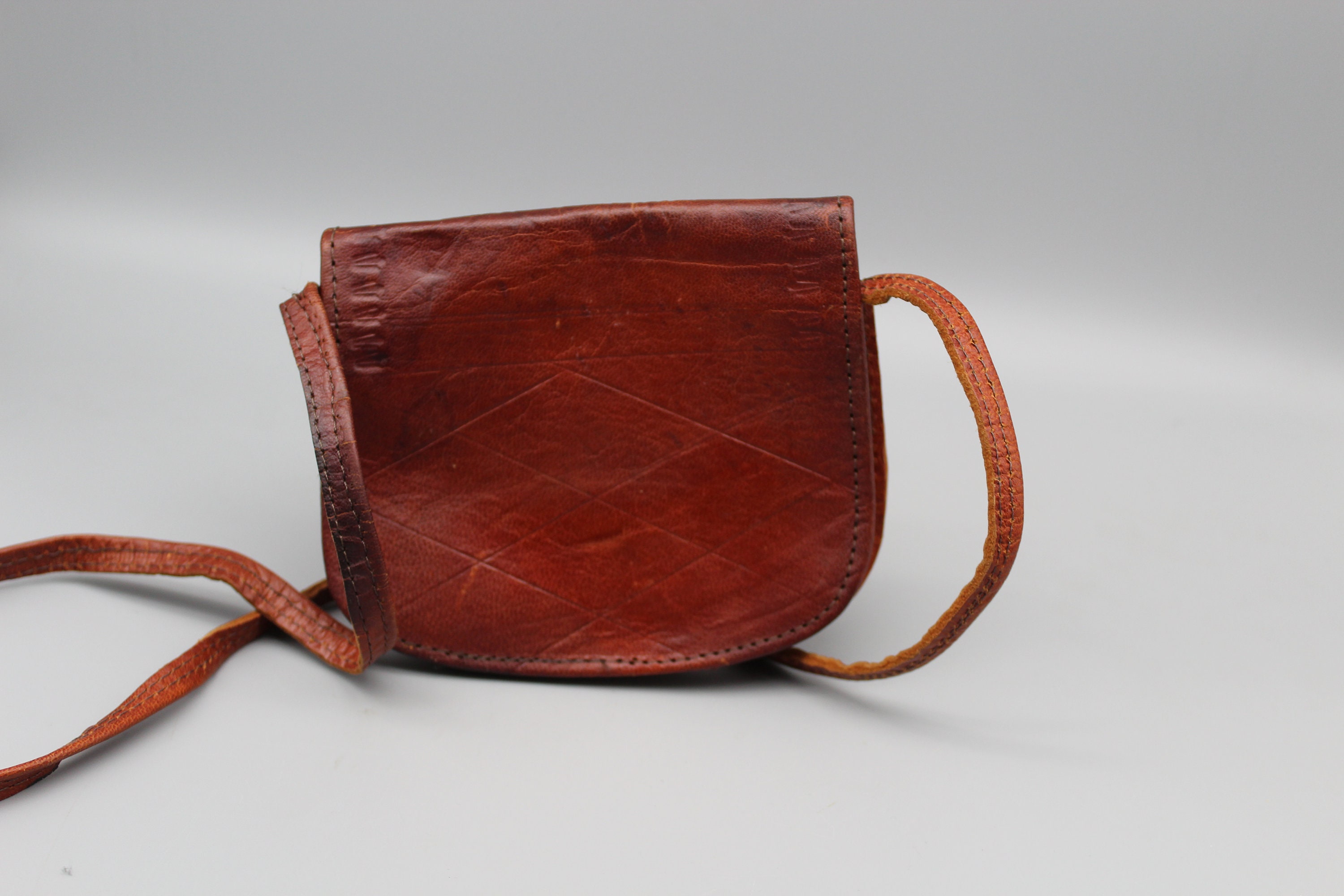 Mini Tooled Leather Handbag.tooled Leather Purse.handmade Leather Bag ...