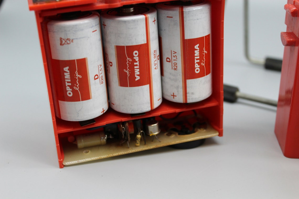 Vintage Signal Lamp. Car Signal Lamp. Red and White Light. Flashing