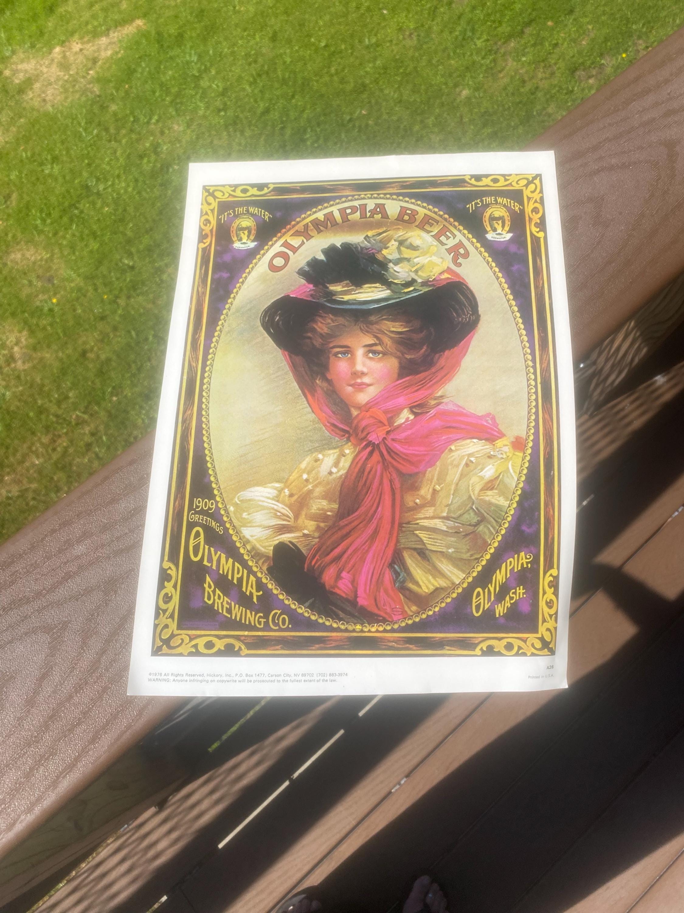 ◇OLYMPIA Beer壁掛け看板◇検索ビンテージレトロアメリカ西海岸