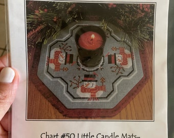 Prairie Grove Peddler - Snowman-  Little Candle Mats