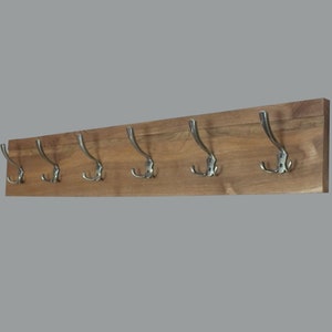h27 Made Of Oak Hanger | Classic And Simple Design Coat Rack | Wall Mounted Oak Board With Hooks